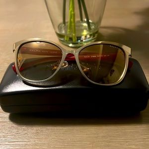 Ralph Lauren Gold/Red Gradient Sunglasses